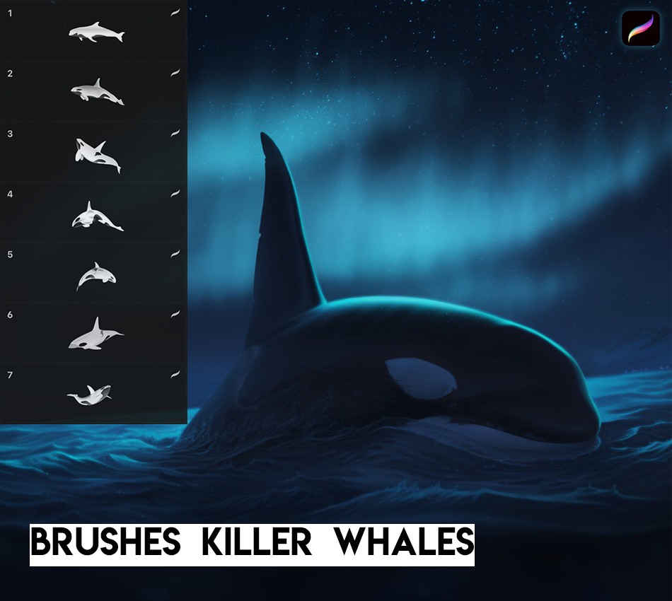 Killer Whale Brushes (Free)