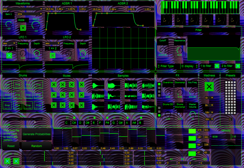 Simulation Synth + Sequencer