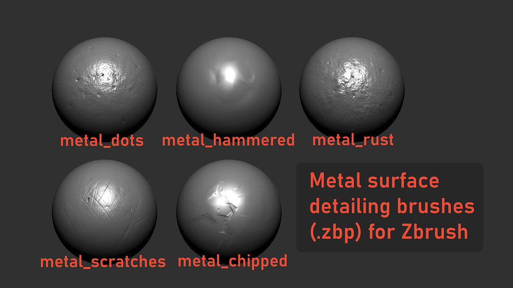 Zbrush metal surface Brushes