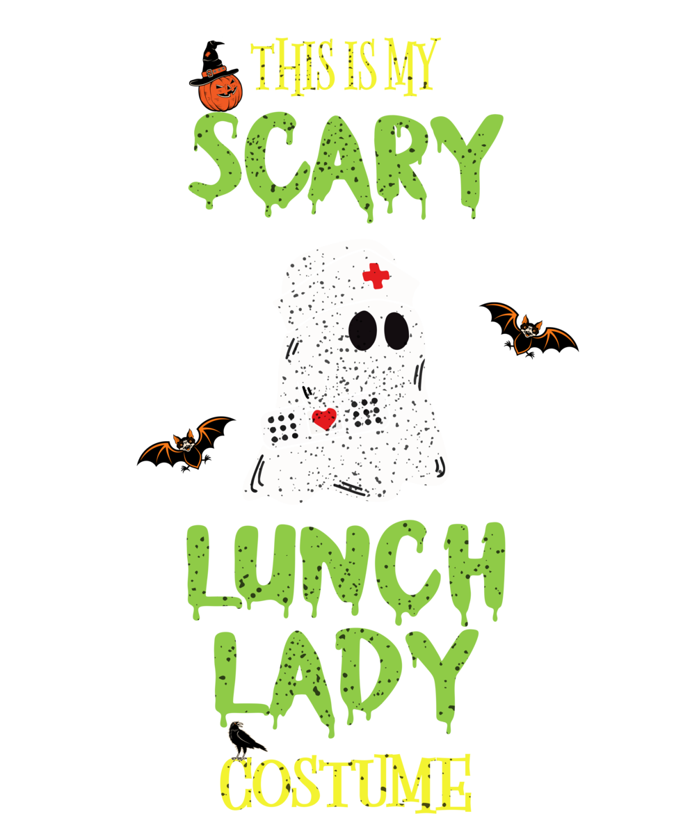 This Is My Scary Lunch Lady Funny Ghost Costume 2021