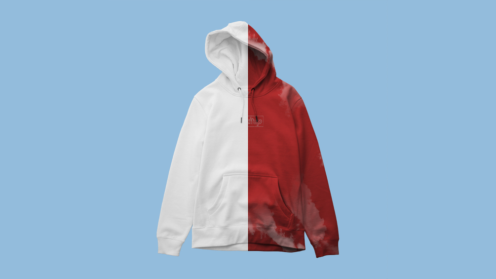 Bleach Wash Hoodie Mockup (Front)
