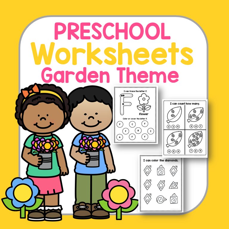 garden preschool worksheets