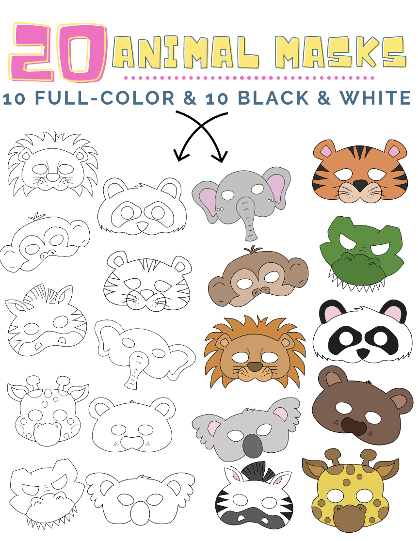 20-animal-masks-printable