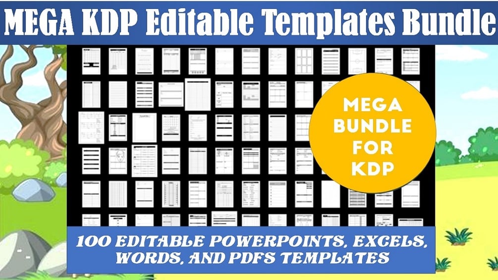 Bundle of MEGA KDP Editable Templates