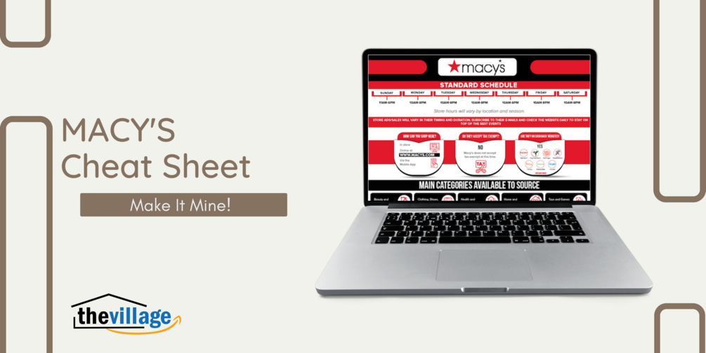 Macy's Cheat Sheet