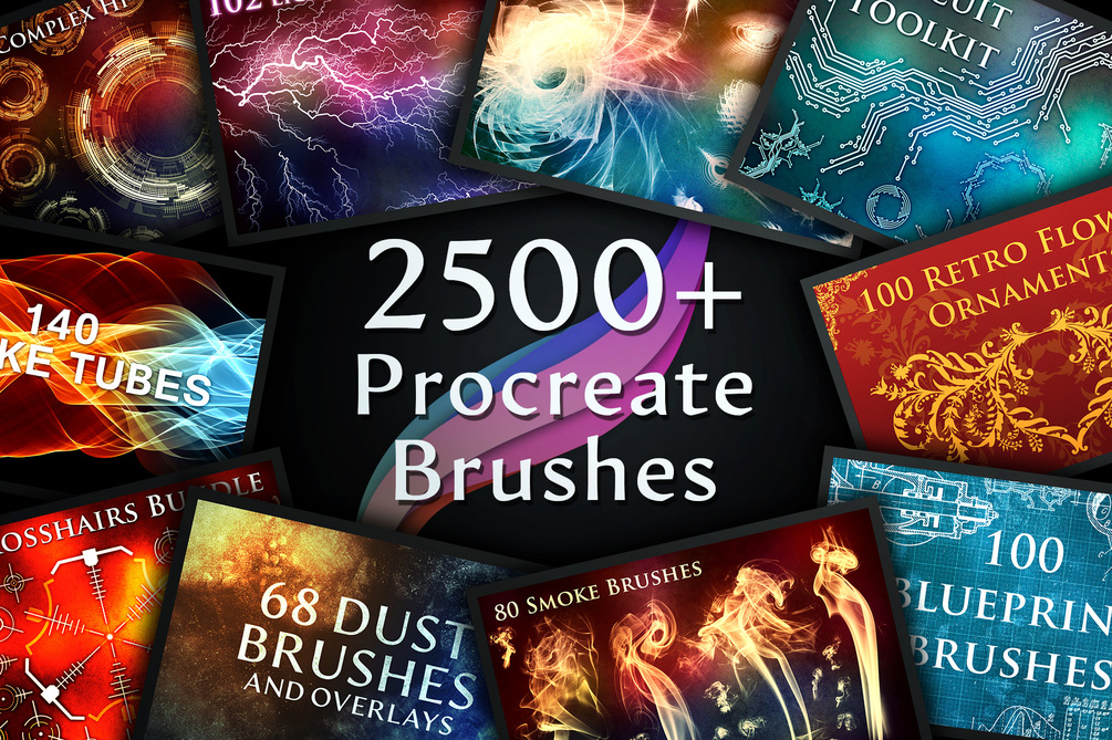 2500+ Procreate Brushes Bundle