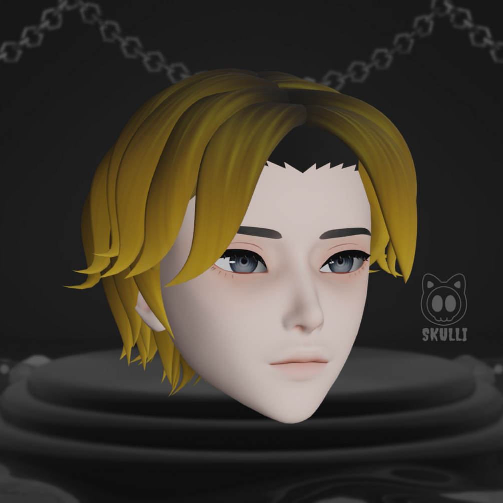 Short Male 90s Hair [Commercial License]