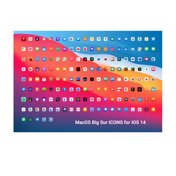 Premium MacOS Big Sur Icons Set for IOS 14!