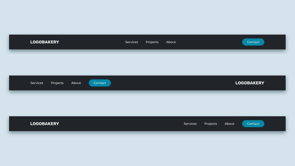 Flexbox Navbar 3 Ways