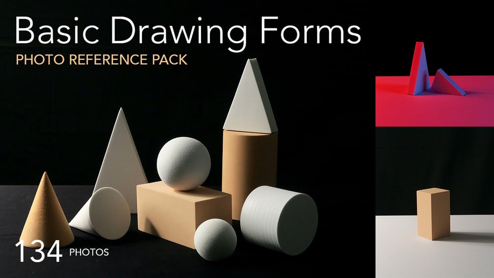 Basic Drawing Forms Photo Reference Pack -FREE!-