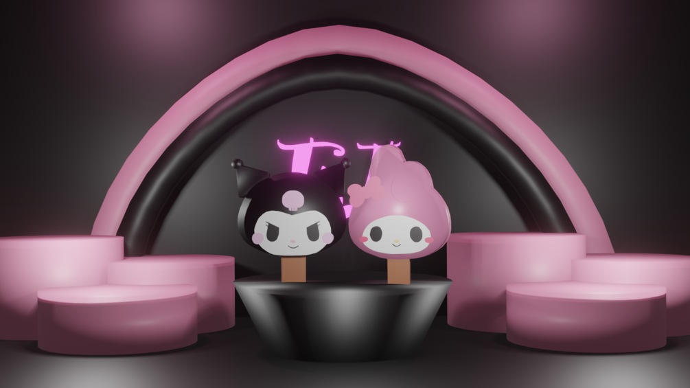 Meldoy and kuromi ice cream