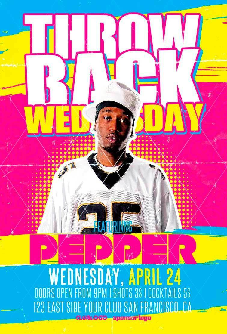Throwback Wednesday Flyer Template