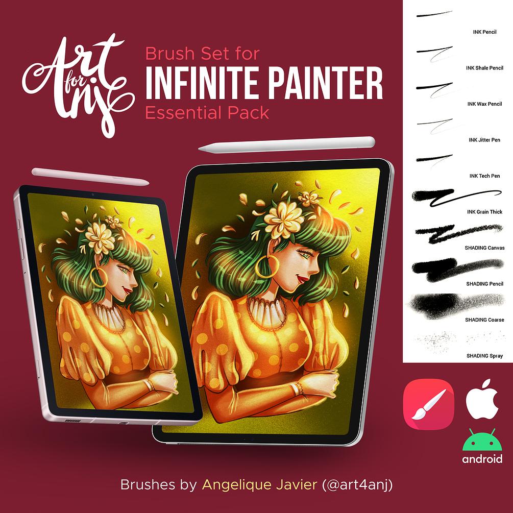 Art4Anj Infinite Painter Brush Pack for Apple or Android