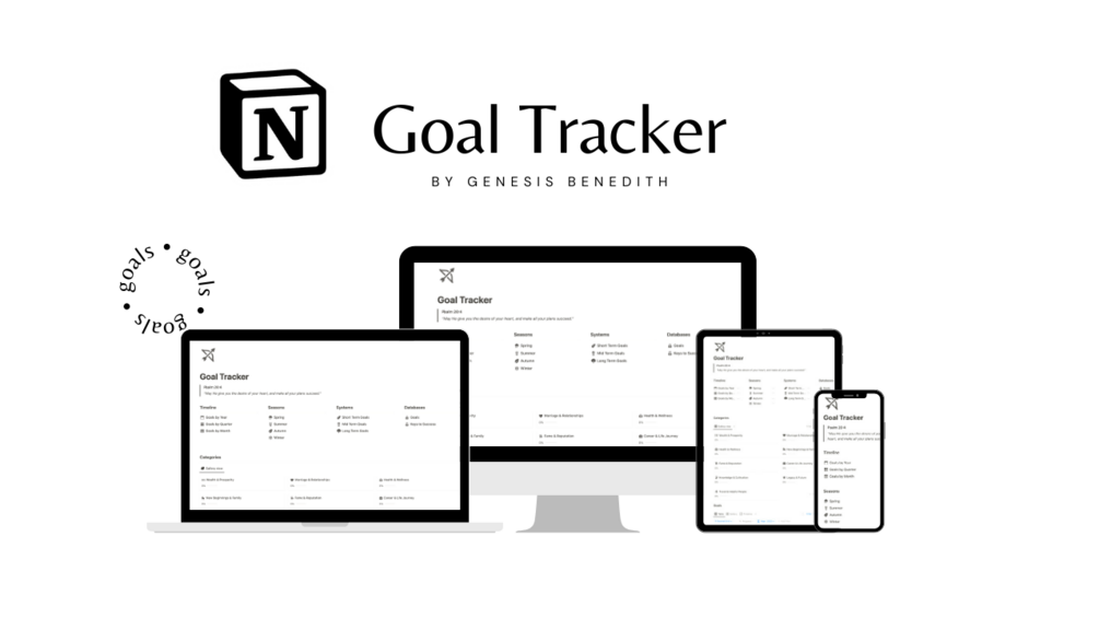 Goal Tracker for Notion