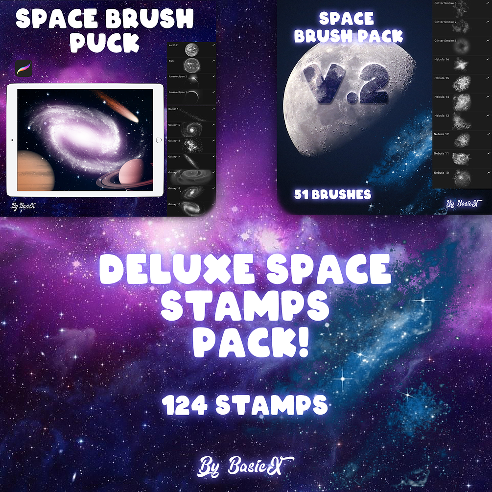 Deluxe Space stamps pack!