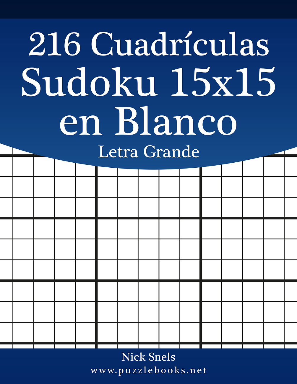216 Cuadr culas Sudoku 15x15 En Blanco Letra Grande