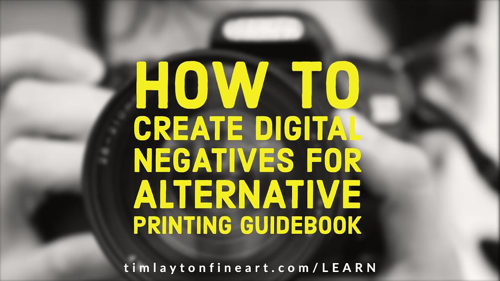 How To Create Digital Negatives For Alternative Printing eBook