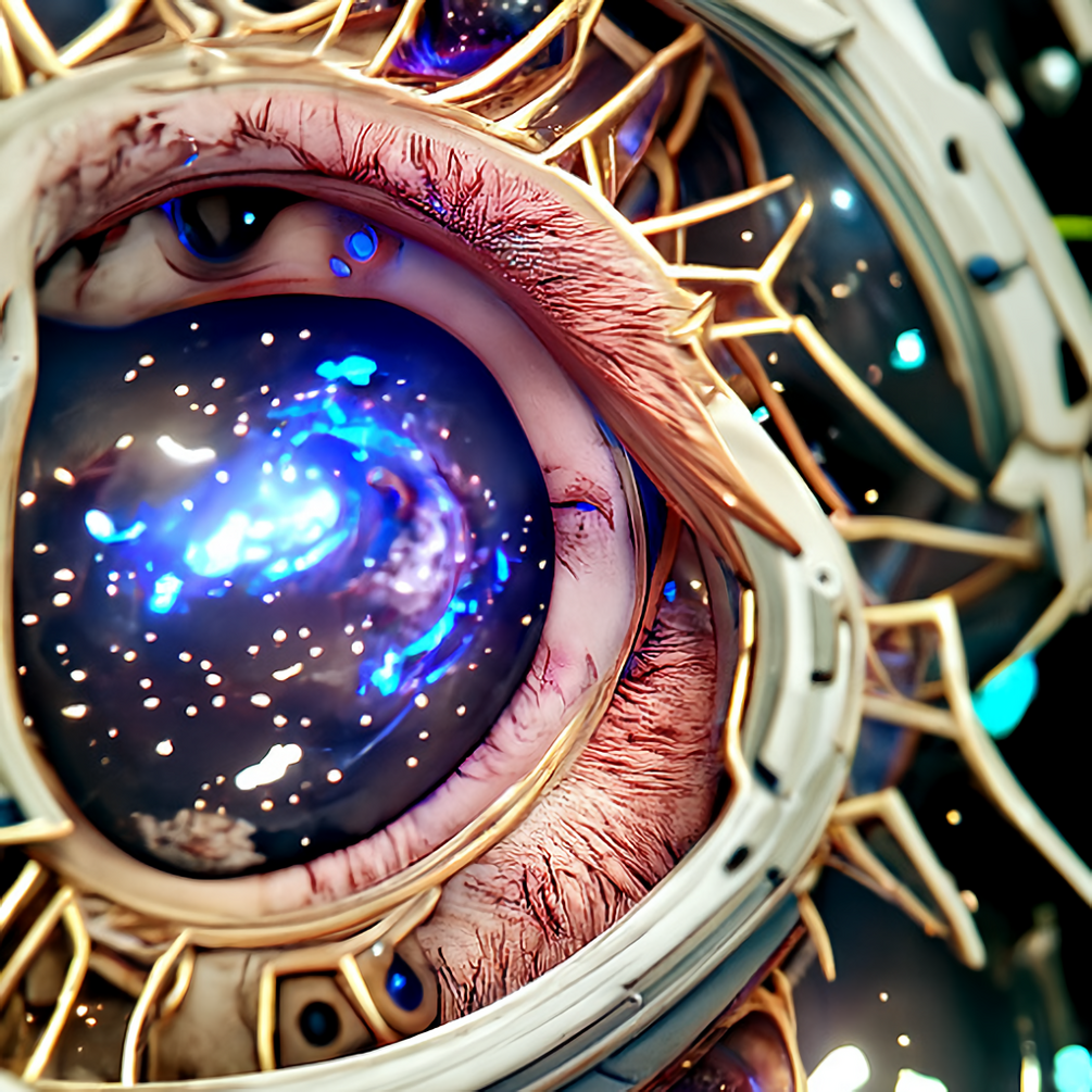 Galaxy eye iPhone wallpaper