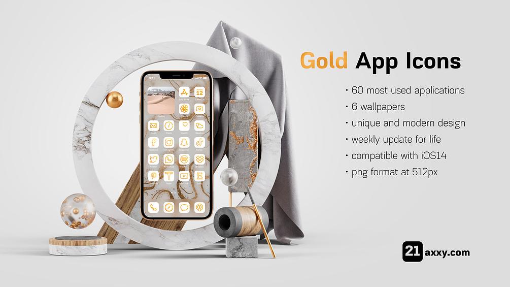 Gold App Icons for iOS14