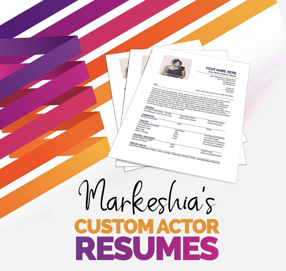 Actor’s Toolkit - Resumé Templates (Plug & Play)