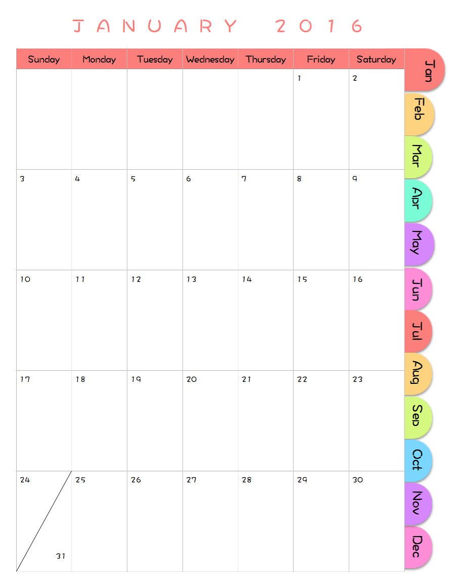 monthly calendar pdf with links