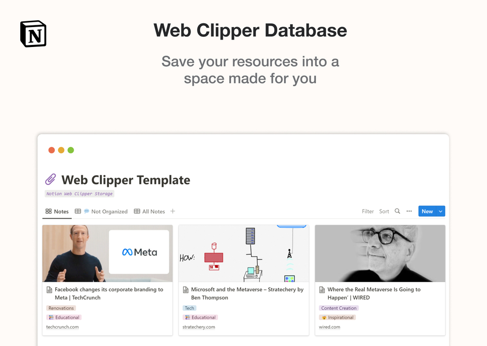 Notion  Clipper Database