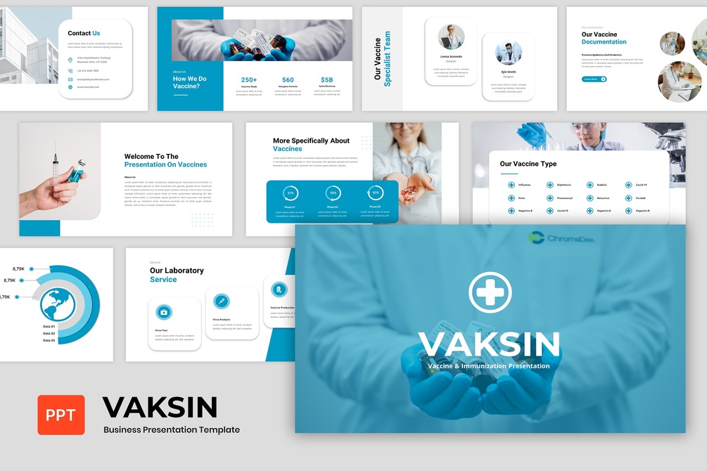 Vaksin - Vaccine & Immunization Presentation PowerPoint Template