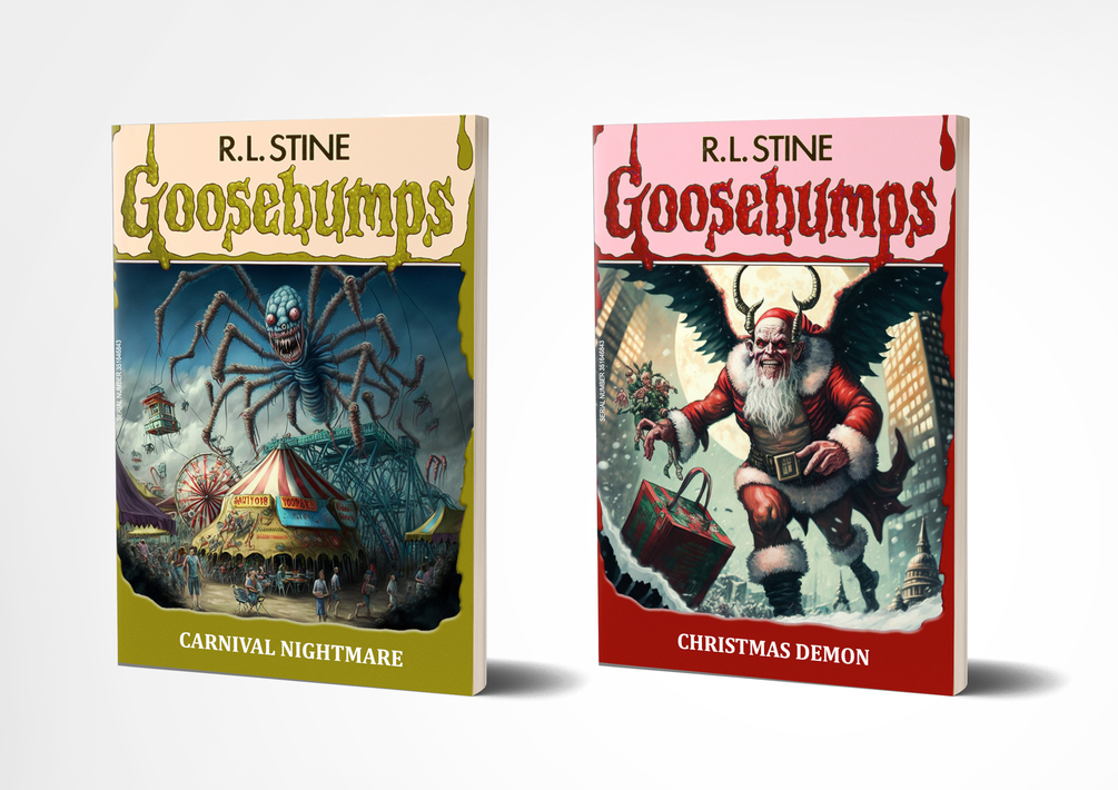 Goosebumps Book Cover Template Mock Up