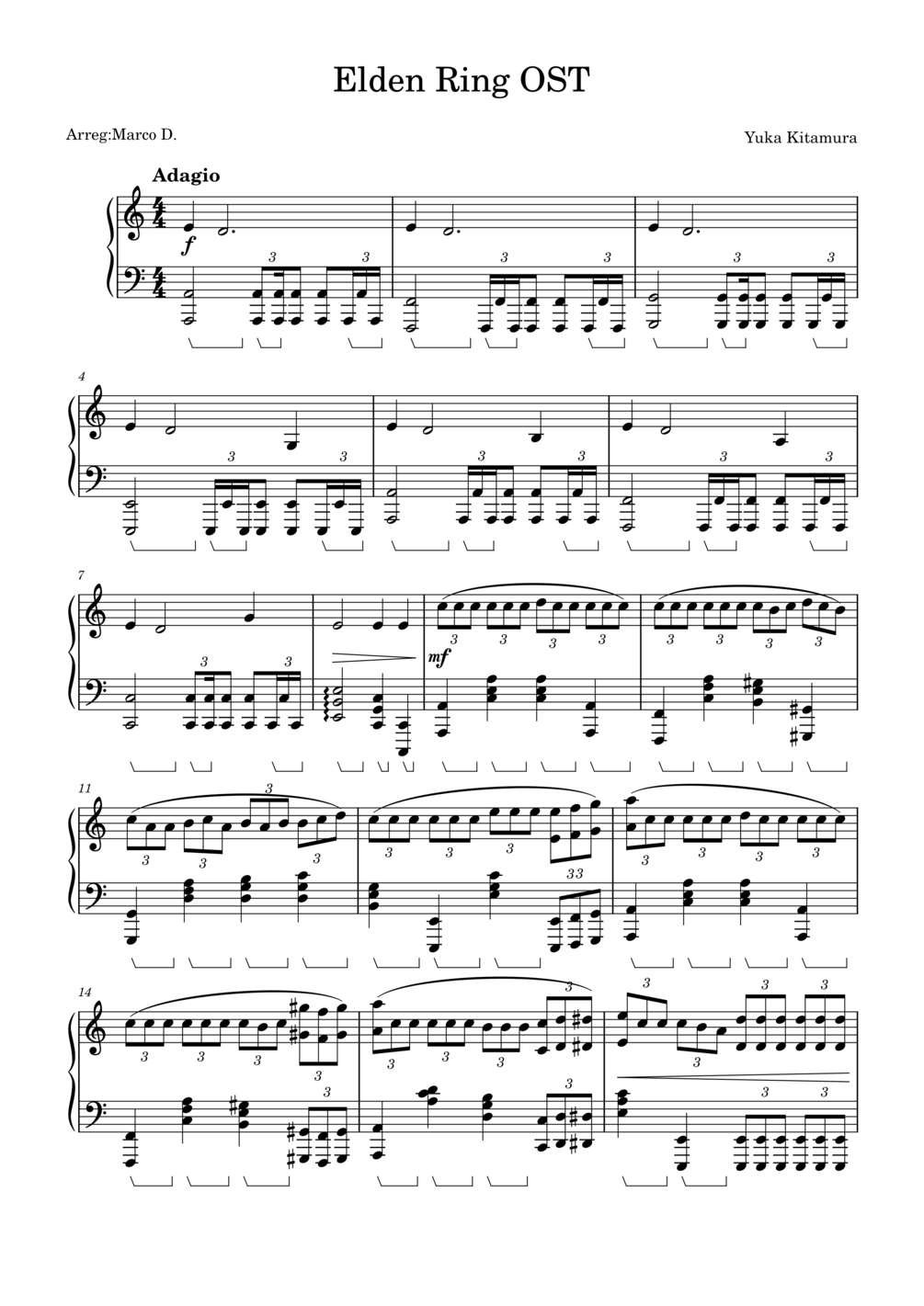 Elden ring ost sheet midi