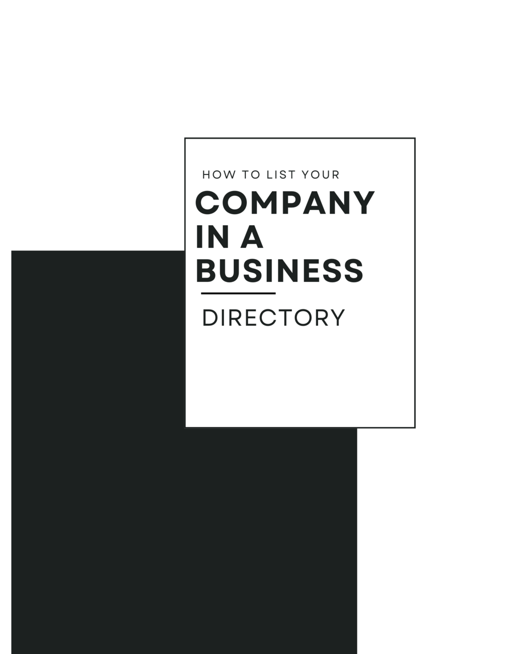 How To List Your Company In A Business Directory