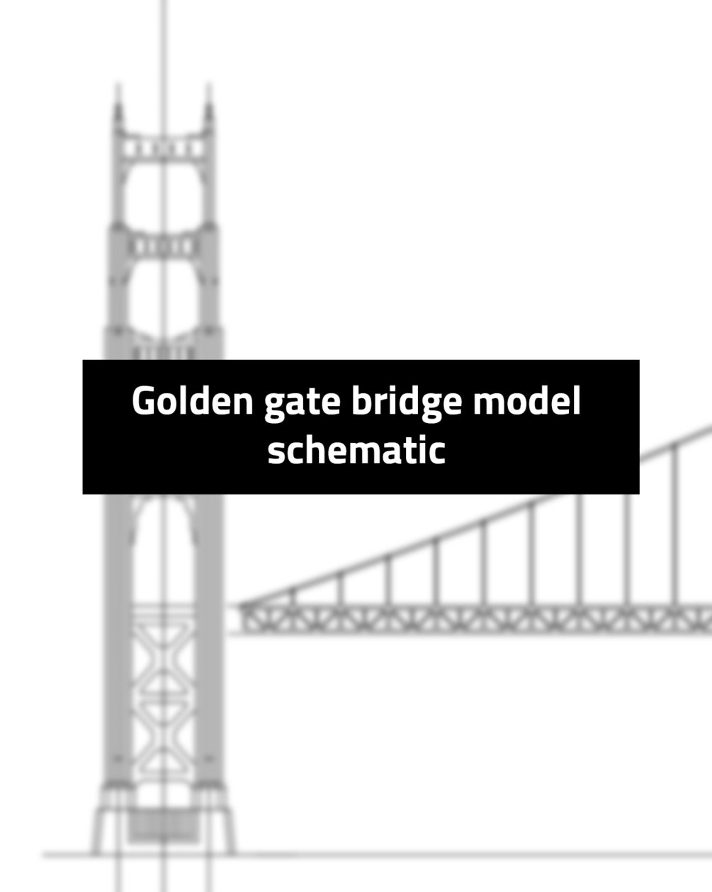 Golden Gate Bridge Schematic