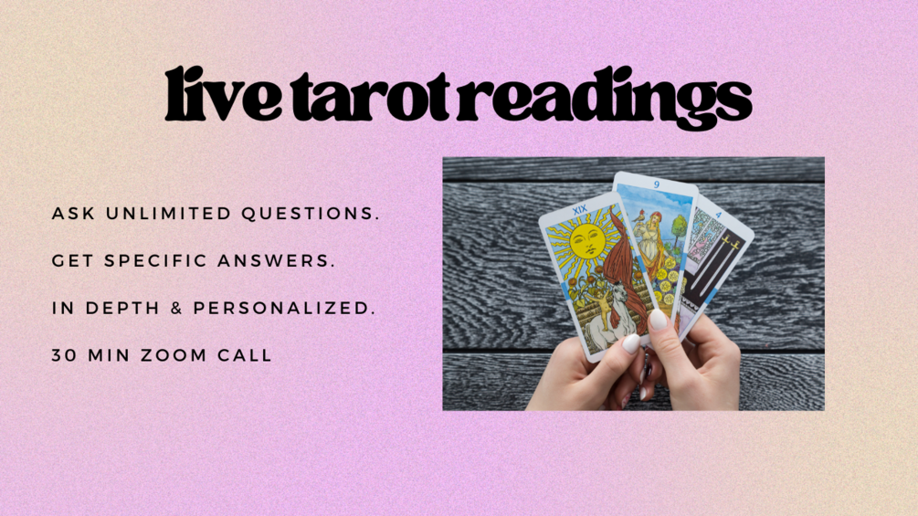 Live Tarot Reading (Unlimited Questions)
