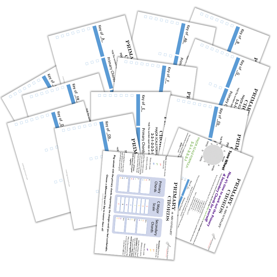 Primary Chords Printable