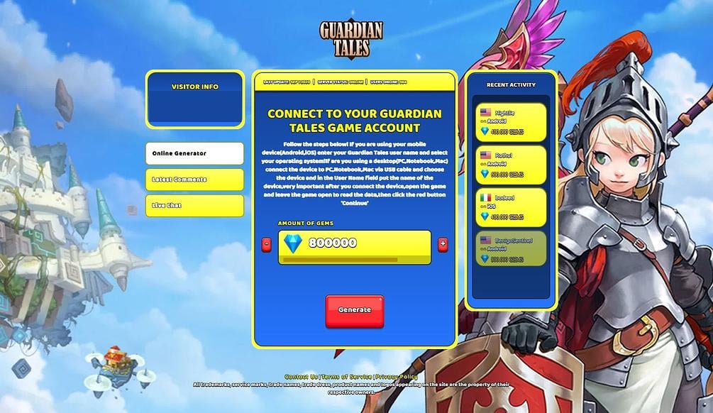 Guardian Tales Cheat Hack Gems