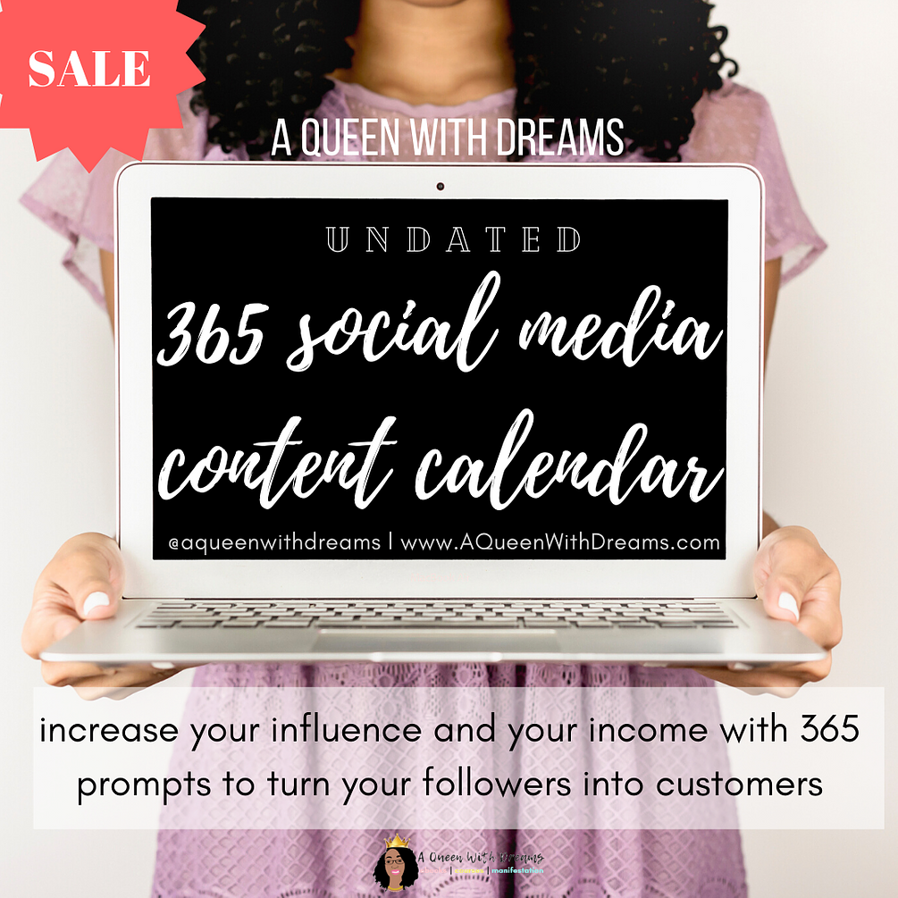 365 Social Media Content Calendar (Undated Edition)