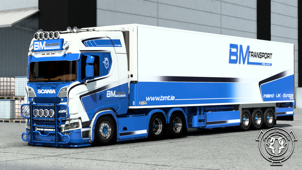 Scania 770S BM Transport Combo Skin Scania S SCS Eugene 