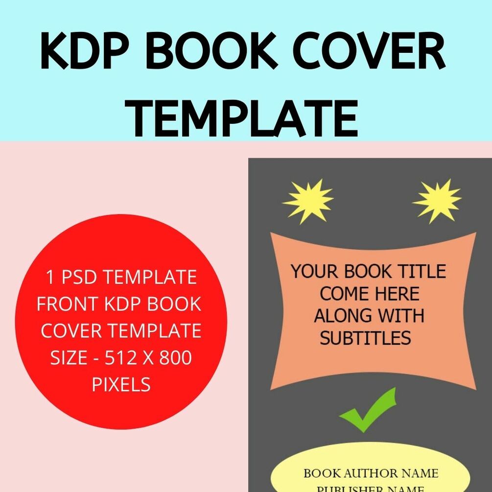 Free KDP book cover .PSDT template