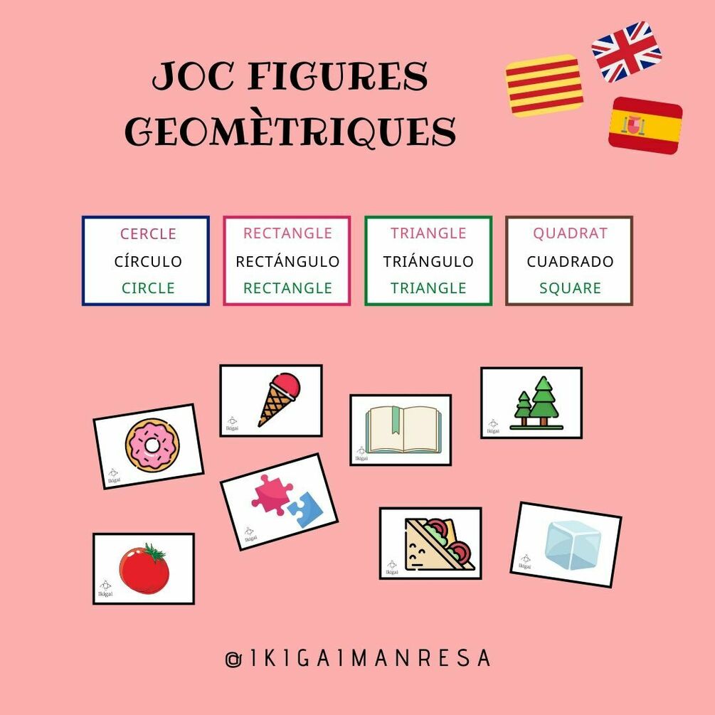 Formas geom tricas simples 1 catal n espa ol ingl s