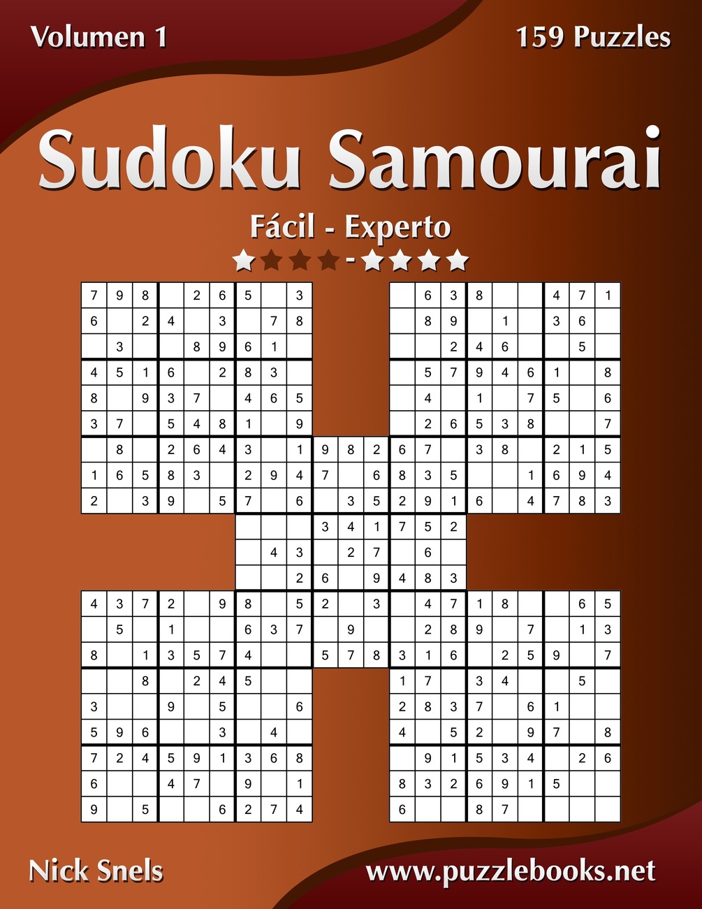 Sudoku Samurai De Fácil a Experto Volumen 1 159 Puzzles