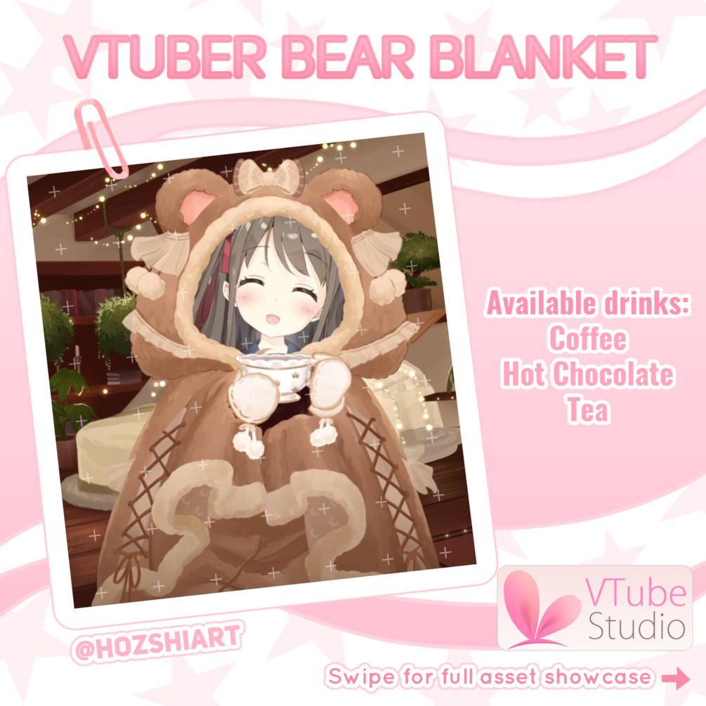 [VTUBER ASSET] Bear Blanket