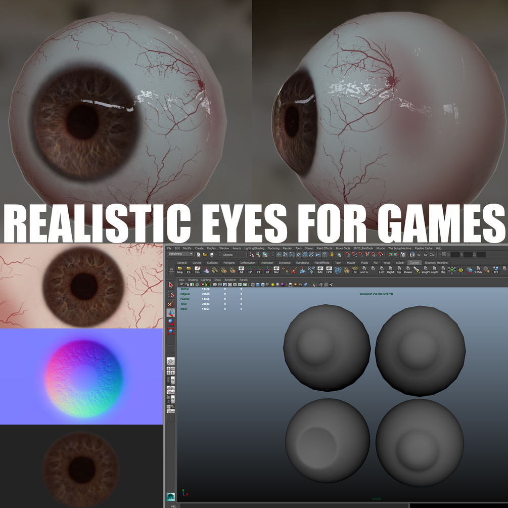 Creating Realistic Eyes for Games