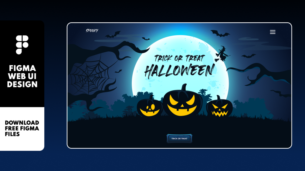 Spooky Halloween - Web UI Design