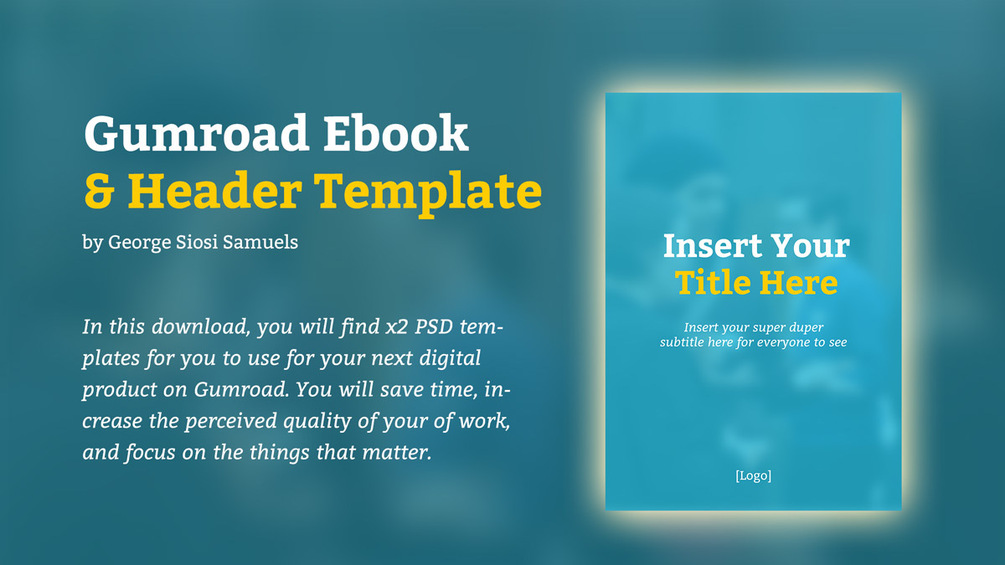 Gumroad eBook & Header Template