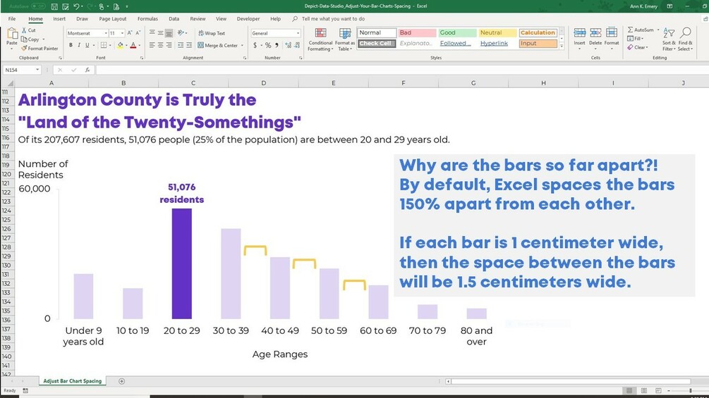 Adjusting Your Bar Chart s Spacing In Excel by Reducing Gap Width 