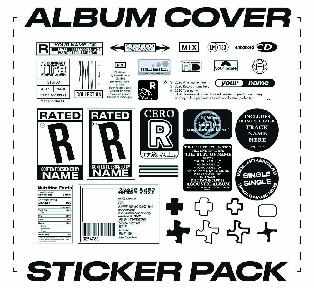 *FREE* ALBUM COVER STICKER PACK