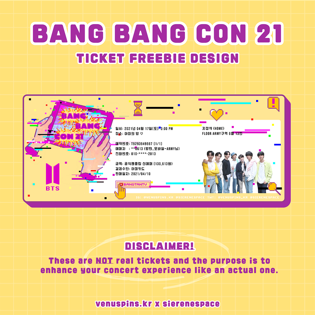 freebie bangbangcon 2021 diy free to print tickets and pass designs