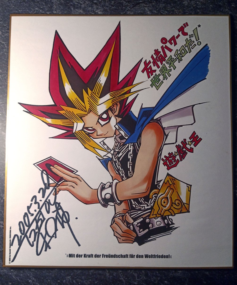 [ULTRA RARE] Kazuki Takahashi Handsigned Shikishi Autograph