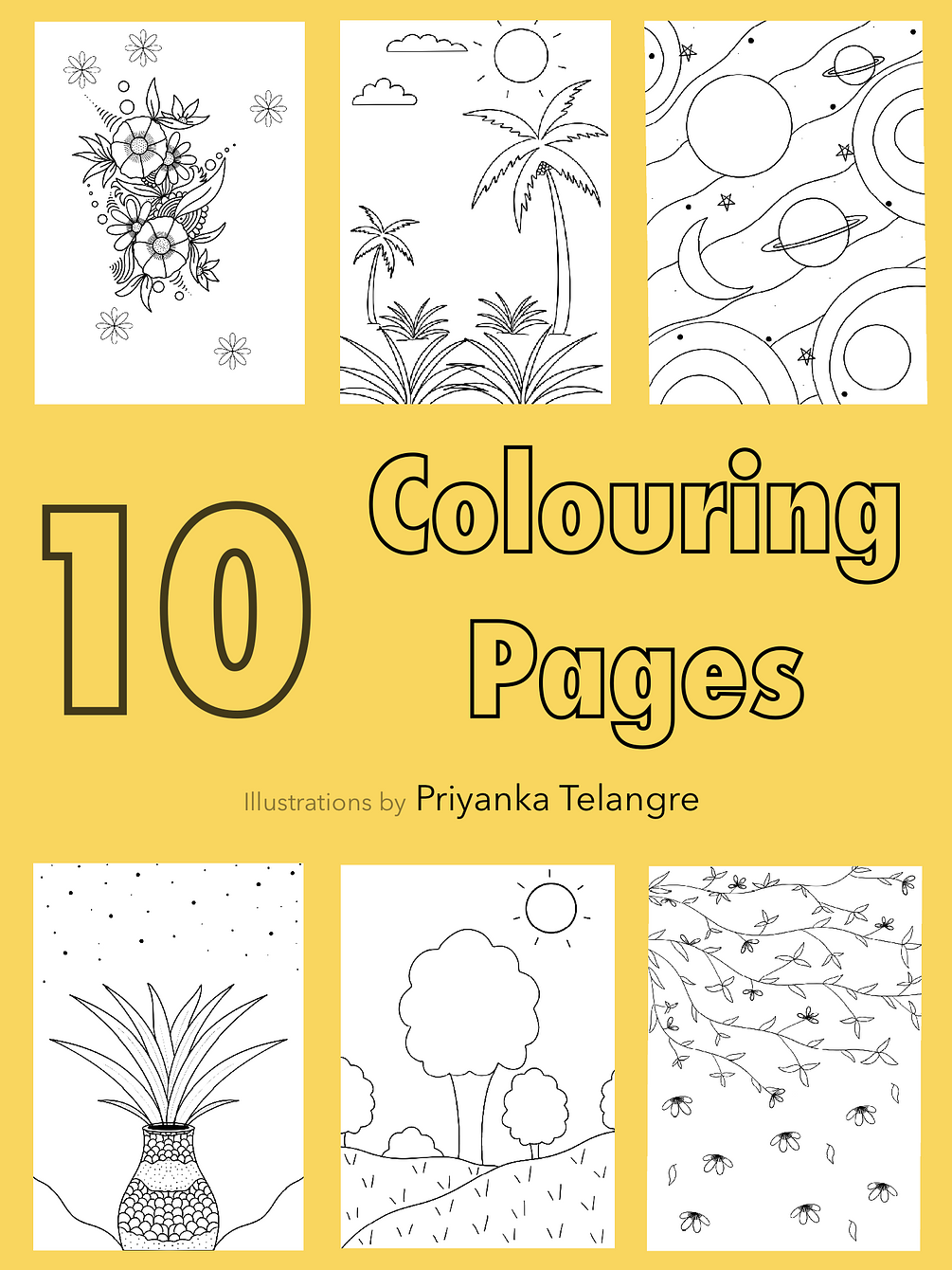 Beautiful Coloring Book (contains 10 Printable Coloring Pages)