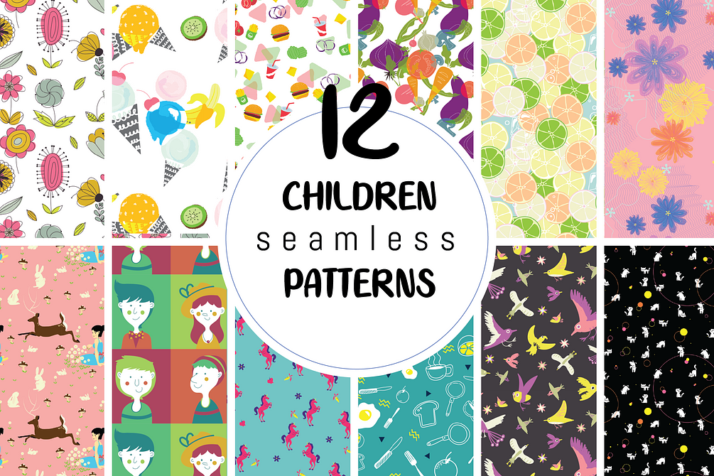 Children Patterns_Set of 12