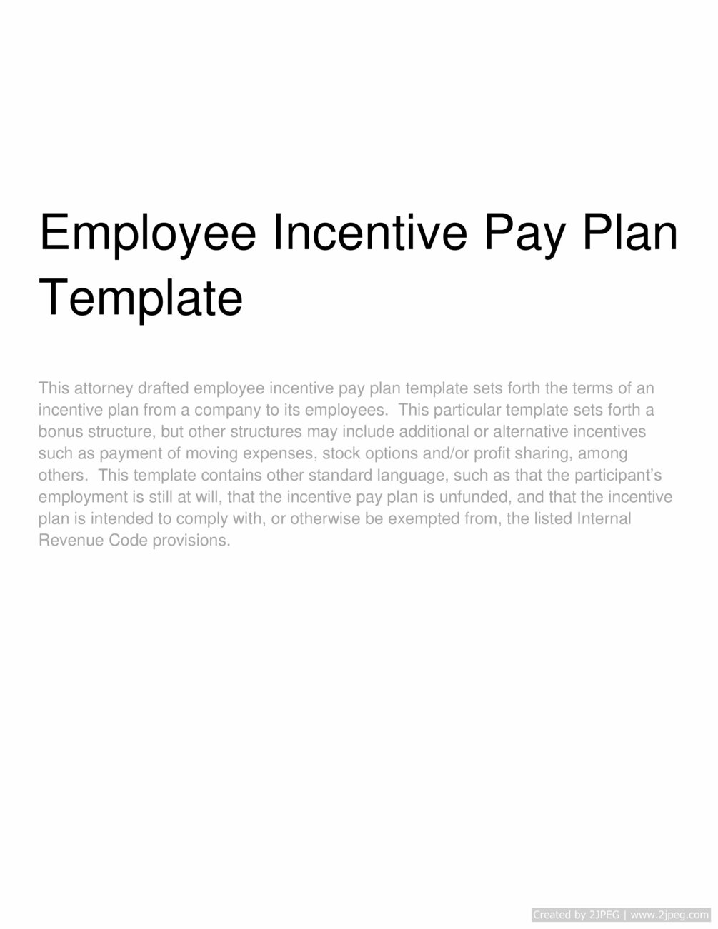 employee-incentive-pay-plan-template